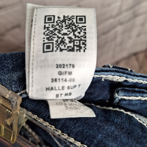 True Religion Genuine Indigo Halle Sup Mid Rise Super Skinny Jeans New Sz 25 - Picture 10 of 12